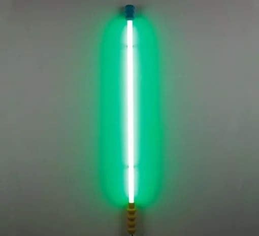 Lampe*Seletti Lampe à poser, Super Linea, , Ø5cm, H140cm - vert