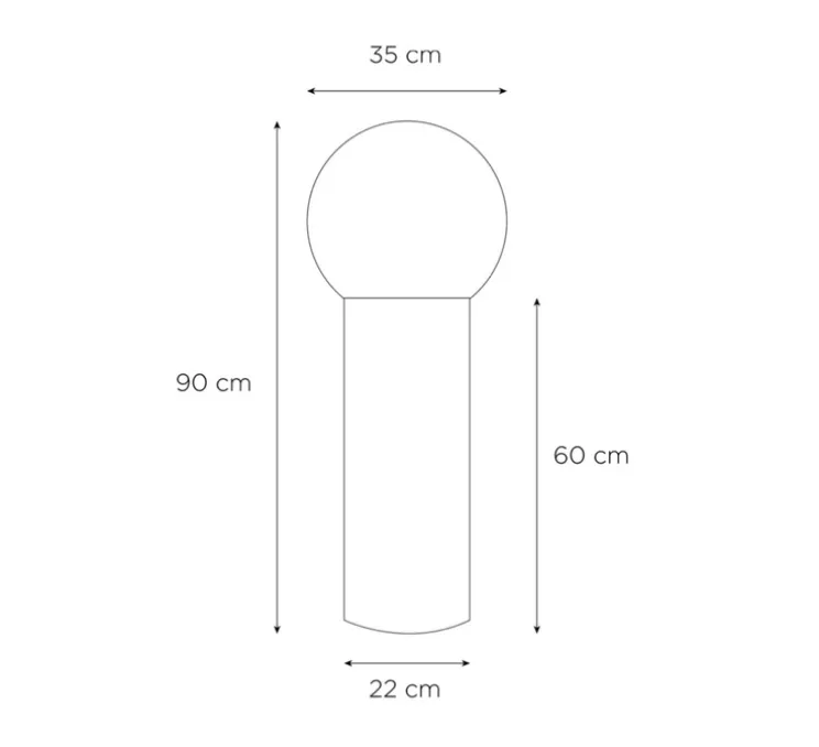 Lampe à poser, Sœur, large, RAL 3003, rouge rubis, Ø35cm, H90cm - BY/LAURENCE DU TILLY
