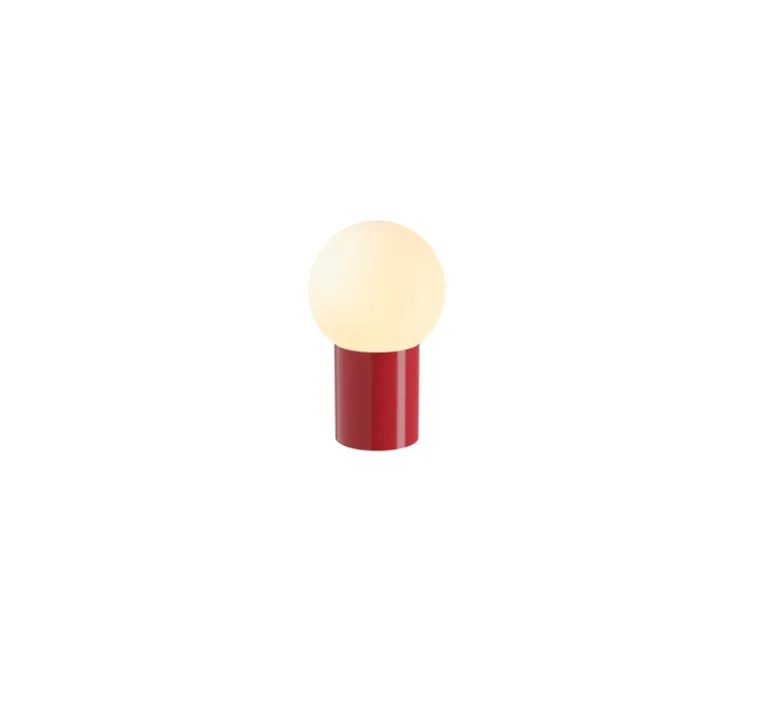 Lampe*Laurence du Tilly Lampe à poser, Sœur, small, RAL 3003, , Ø35cm, H56cm - rouge rubis