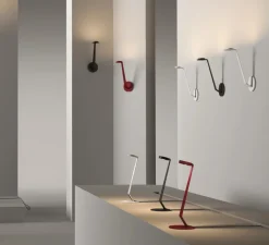 Lampe*Lumen Center Italia Lampe à poser, Swan, , LED, 2700K, 500 lm, Ø10cm, H26cm - noir