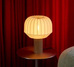 Lampe*Northern Lampe à poser, Table, Tradition, , Ø37cm, H49cm - Gris, beige