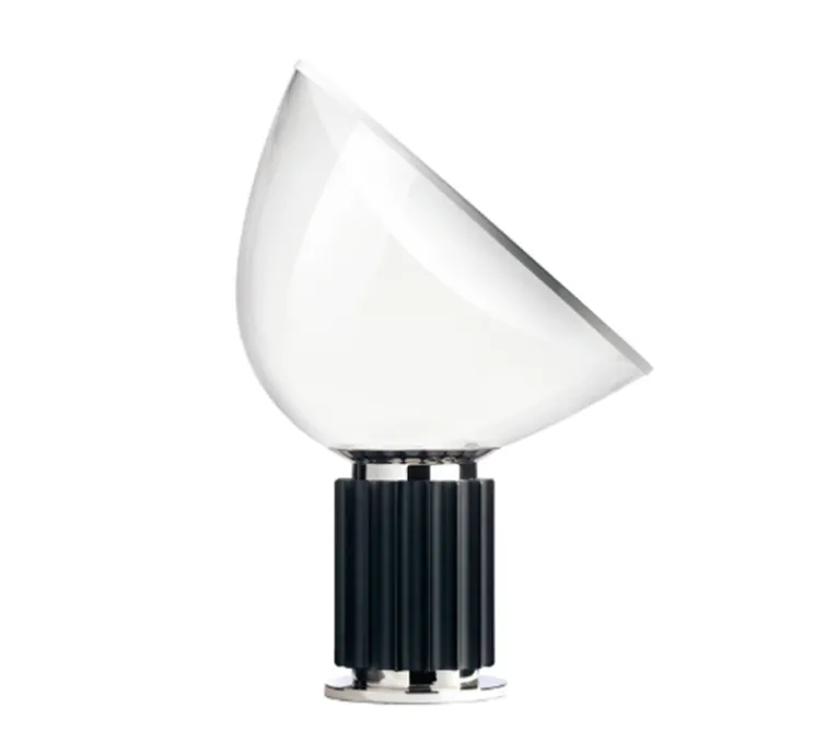 Lampe à poser, Taccia PMMA, noir, LED, 2700K, 1400lm, Ø49,5cm, H64,5cm - Flos