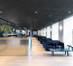 Lampe à poser, Taccia Small Verre, noir, LED, dim, 2700K, 800lm, Ø37,3cm, H48,5cm - Flos