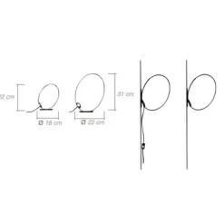 Lampe à poser, TAMAGO, blanc, H18cm - Celine-Wright