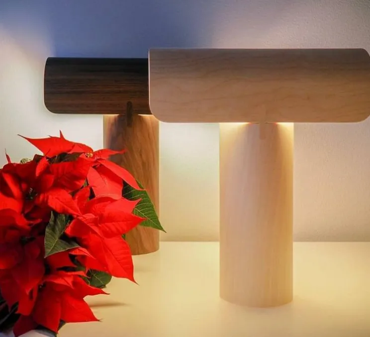 Lampe à poser, Teelo 8020, bois, blanc, LED, L33cm, H38cm - Secto Design