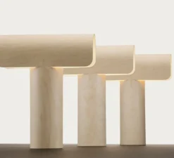 Lampe à poser, Teelo 8020, bois, blanc, LED, L33cm, H38cm - Secto Design