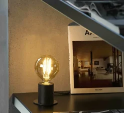 Lampe*Faro Lampe à poser, TEN, , Ø9cm, H7,5cm - noir