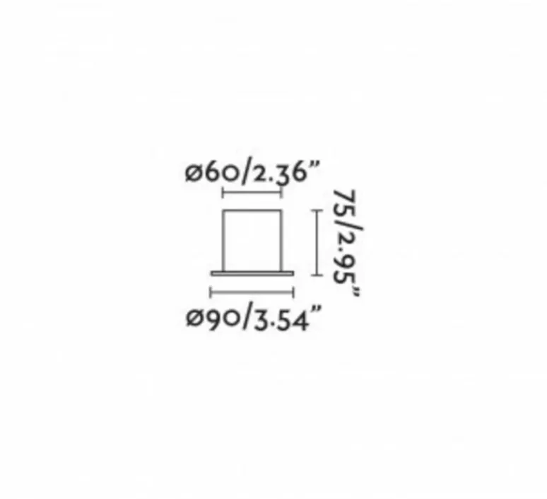 Lampe*Faro Lampe à poser, TEN, , Ø9cm, H7,5cm - noir