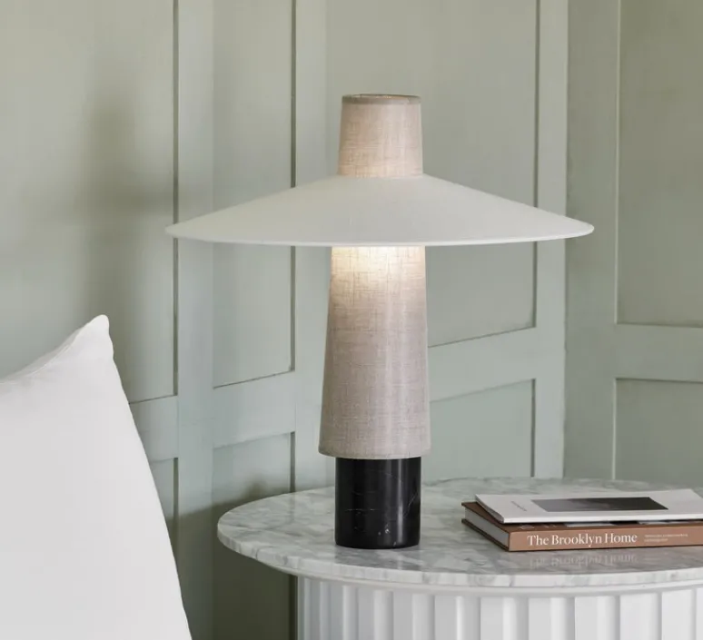 Lampe*Forestier Lampe à poser, Thésée M, , Ø50cm, H55cm - naturel