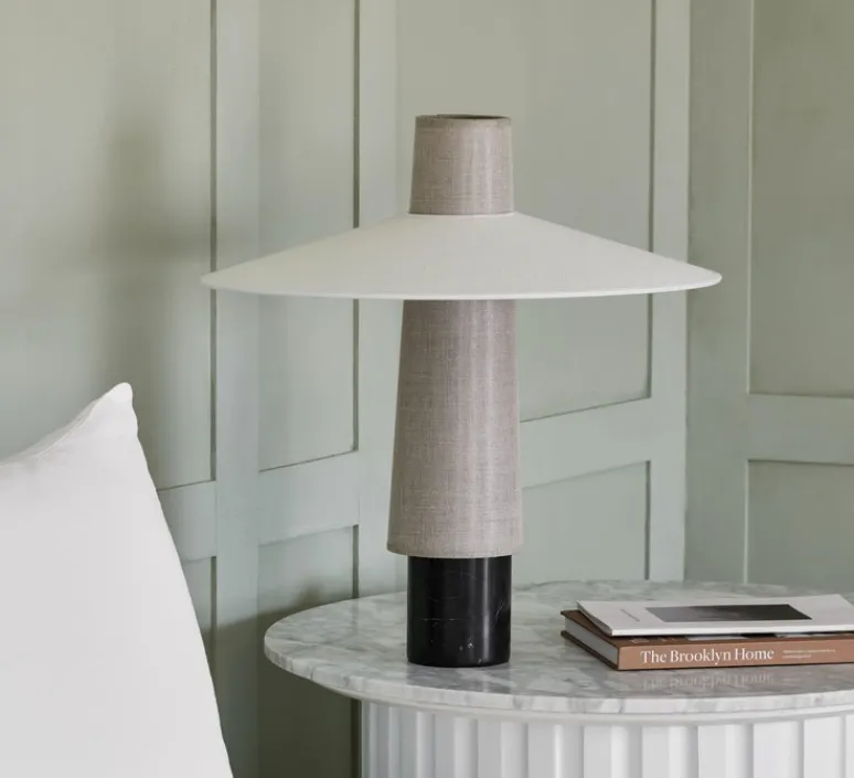 Lampe*Forestier Lampe à poser, Thésée M, , Ø50cm, H55cm - naturel