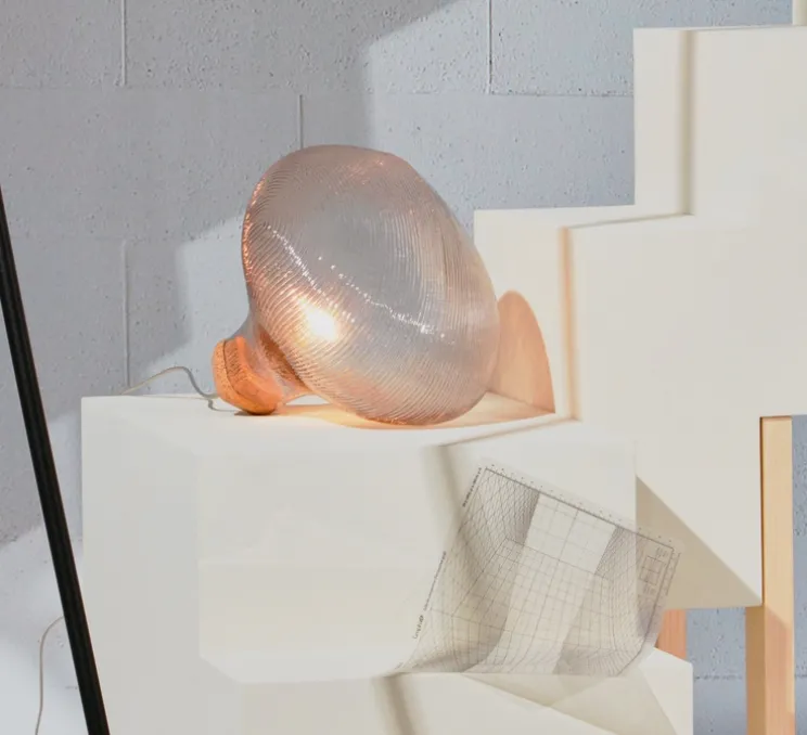 Lampe à poser, Tidelight, transparent, Ø30cm, H26,5cm - Petite Friture