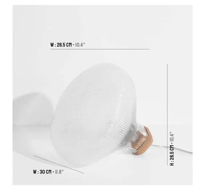 Lampe à poser, Tidelight, transparent, Ø30cm, H26,5cm - Petite Friture