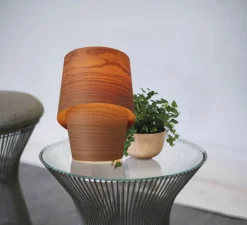 Lampe à poser, Tiny, cerisier naturel, Ø15cm, H22,5cm - LZF