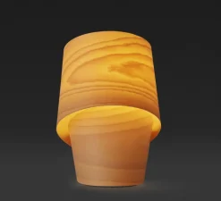 Lampe*LZF Lampe à poser, Tiny, , Ø15cm, H22,5cm - hêtre naturel