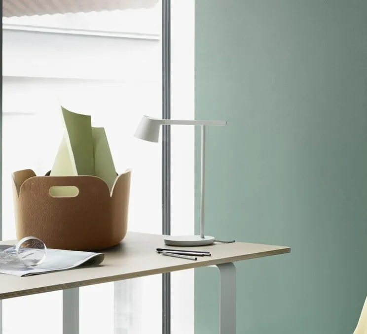 Lampe à poser, Tip, blanc, LED, 2700K, 848lm, L16cm, H40cm - Muuto