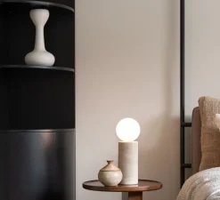 Lampe*It's about Romi Lampe à poser, Tivoli, , Ø12cm, H33cm - blanc