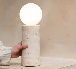 Lampe*It's about Romi Lampe à poser, Tivoli, , Ø12cm, H33cm - blanc