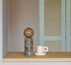 Lampe*It's about Romi Lampe à poser, Tivoli, , Ø12cm, H33cm - marron