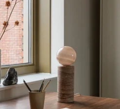 Lampe*It's about Romi Lampe à poser, Tivoli, , Ø12cm, H33cm - sable