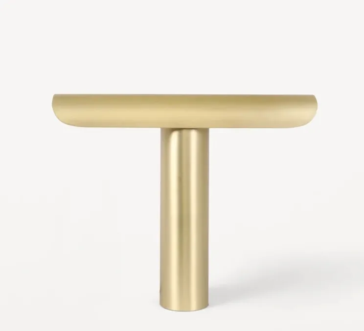 Lampe à poser, t-lamp, laiton brossé, L40cm, H33cm - Frama