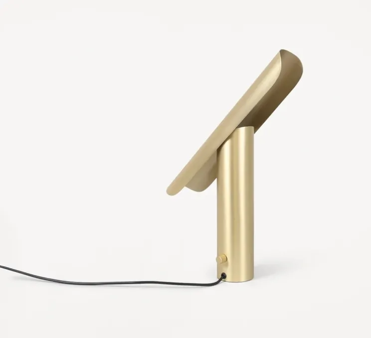 Lampe à poser, t-lamp, laiton brossé, L40cm, H33cm - Frama