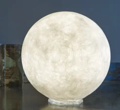 Lampe*In-es.artdesign Lampe à poser, T-moon 2, , ø35cm, blanc