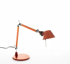 Lampe*Artemide Lampe à poser, Tolomeo Micro, , L17cm, H37-73cm - orange anodisé