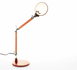 Lampe*Artemide Lampe à poser, Tolomeo Micro, , L17cm, H37-73cm - orange anodisé
