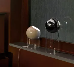 Lampe à poser, Topan VP14, plaqué chrome, Ø21cm, H46,5cm - Andtradition