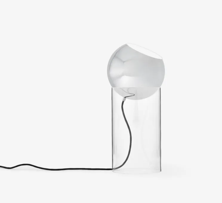 Lampe à poser, Topan VP14, plaqué chrome, Ø21cm, H46,5cm - Andtradition