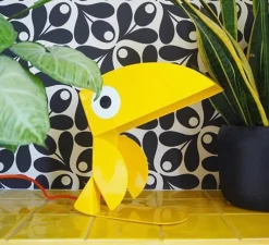 Enfants|Lampe*Bleu Carmin Design Lampe à poser, Toucan, , L21cm, H23cm - jaune