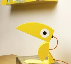 Enfants|Lampe*Bleu Carmin Design Lampe à poser, Toucan, , L21cm, H23cm - jaune