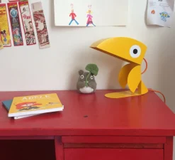 Enfants|Lampe*Bleu Carmin Design Lampe à poser, Toucan, , L21cm, H23cm - jaune