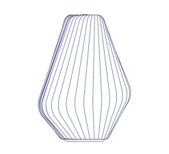 Lampe à poser, TR31, blanc, Ø40cm, H58cm - Tom Rossau