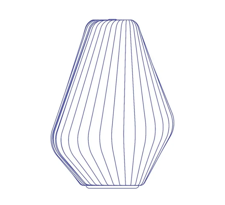 Lampe à poser, TR31, blanc, Ø40cm, H58cm - Tom Rossau