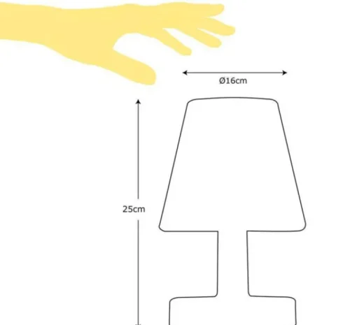 Enfants|Lampe*Fatboy Lampe à poser, Transloetje, , LED, Ø16,5cm, H25,5cm - gris