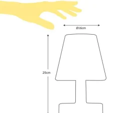 Enfants|Lampe*Fatboy Lampe à poser, Transloetje, marron, LED, Ø16,5cm, H25,5cm - marron fumé