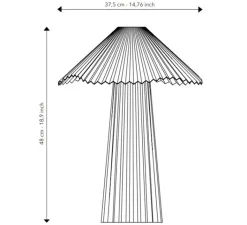 Lampe*Serax Lampe à poser, Uala L, , Ø37,5cm, H48cm - blanc