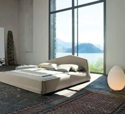 Lampe à poser, Uovo Media, blanc, Ø27cm, H44cm - Fontana Arte