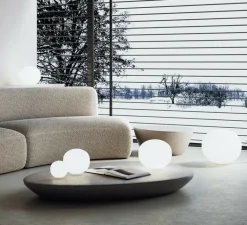 Lampe*Lodes Lampe à poser, Volum 14, , dimmable, Ø14cm, H13,7cm - blanc brillant