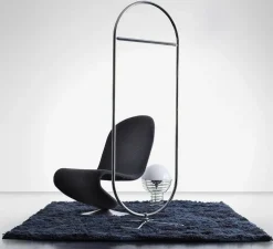 Lampe à poser, Wire, blanc, chrome, Ø40cm, H54cm - Verpan