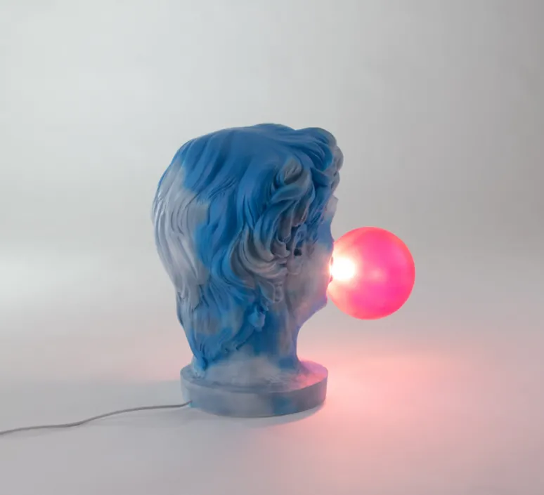 Lampe*Seletti Lampe à poser, Wonder Cloud, , L21cm, H40,5cm - bleu et rose