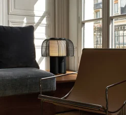 Lampe*DCW éditions Paris Lampe à poser, Yasuke, , LED, 2700/3400K, 1300lm, L39,5cm, H44,3cm - noir