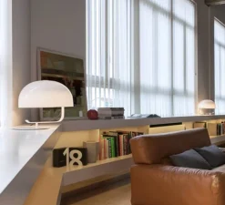 Lampe*Oluce Lampe à poser, Zanuso, , Ø42cm - blanc