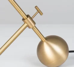 Lampe*Schwung Lampe à poser, Zosia, , L40cm, H44cm - Laiton laqué bruni