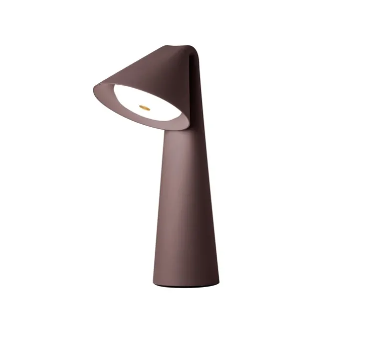 Lampe, Baladeuse, Ami, argile chocolat, IP44, LED, dim, 2700K, 30-75-150 lm, Ø9cm, H31,6cm - Frandsen