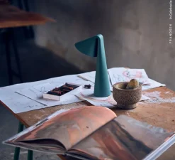 Lampe, Baladeuse, Ami, vert sauge, IP44, LED, dim, 2700K, 30-75-150 lm, Ø9cm, H31,6cm - Frandsen