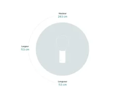 Lampe*Fermob Lampe, Baladeuse, APLÔ , , IP54, 3000 à 6000K, 70lm, Ø11.5cm, H24.5cm - bleu acapulco