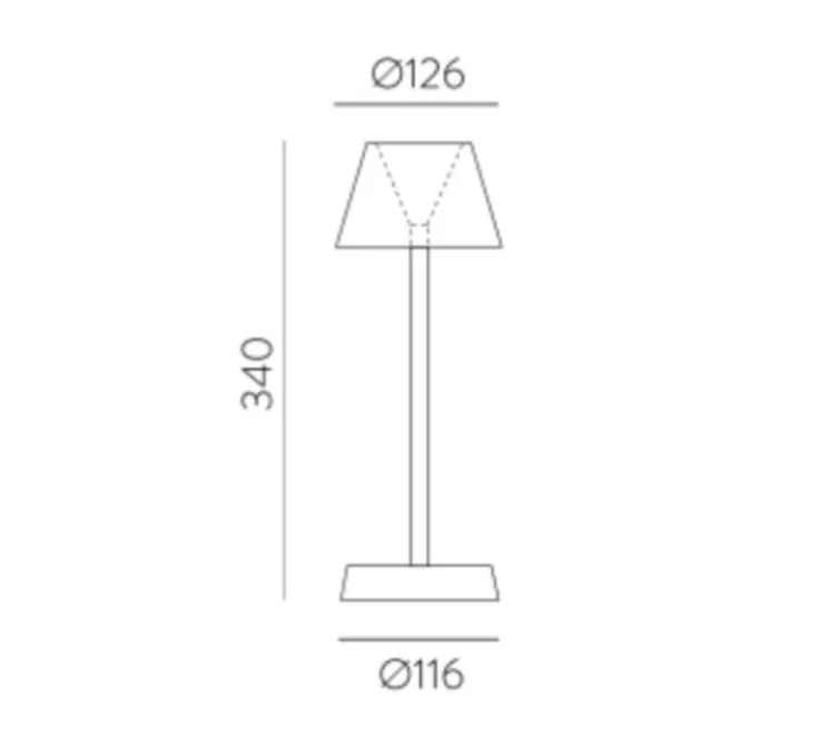Lampe, Baladeuse, Asahi, noir, IP54, LED, dim, 3000K, 380 lm, Ø12,6cm, H34cm - ACB