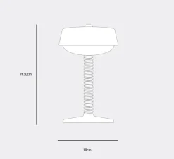 Lampe|Enfants*Fatboy Lampe, Baladeuse, Bellboy, , IP44, LED, dim, 2700K, 200 lm, Ø18cm, H30cm - Blanc Desert